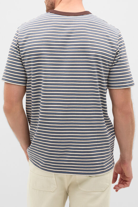 Crew Stripe Tee  Multi Choc Stripe  hi-res