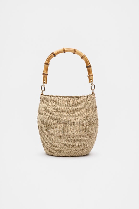 Handle Detail Bucket Bag  Natural  hi-res