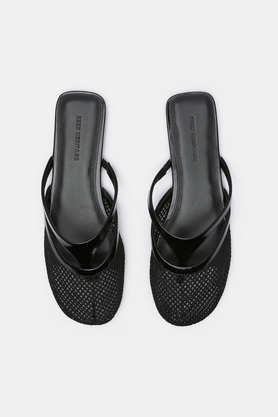 Anya Mesh Mule  Black