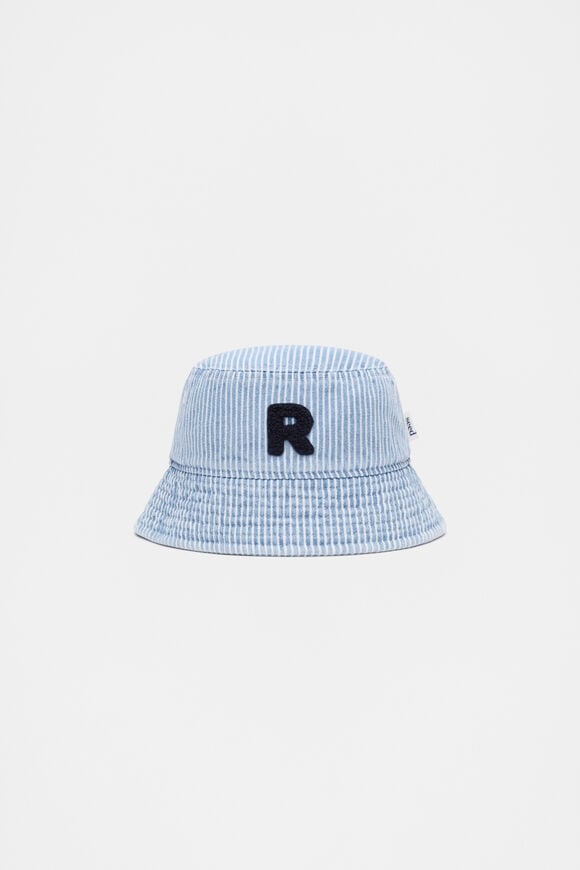 Blue Mini Initial Bucket Hat  R  hi-res