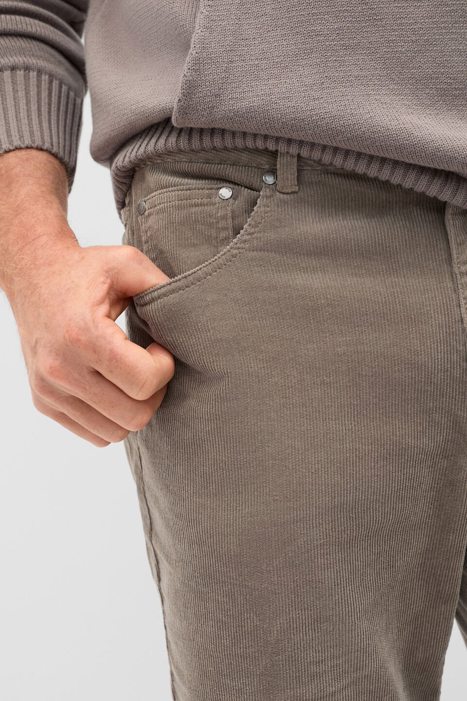 5 Pocket Cord Pants  Taupe