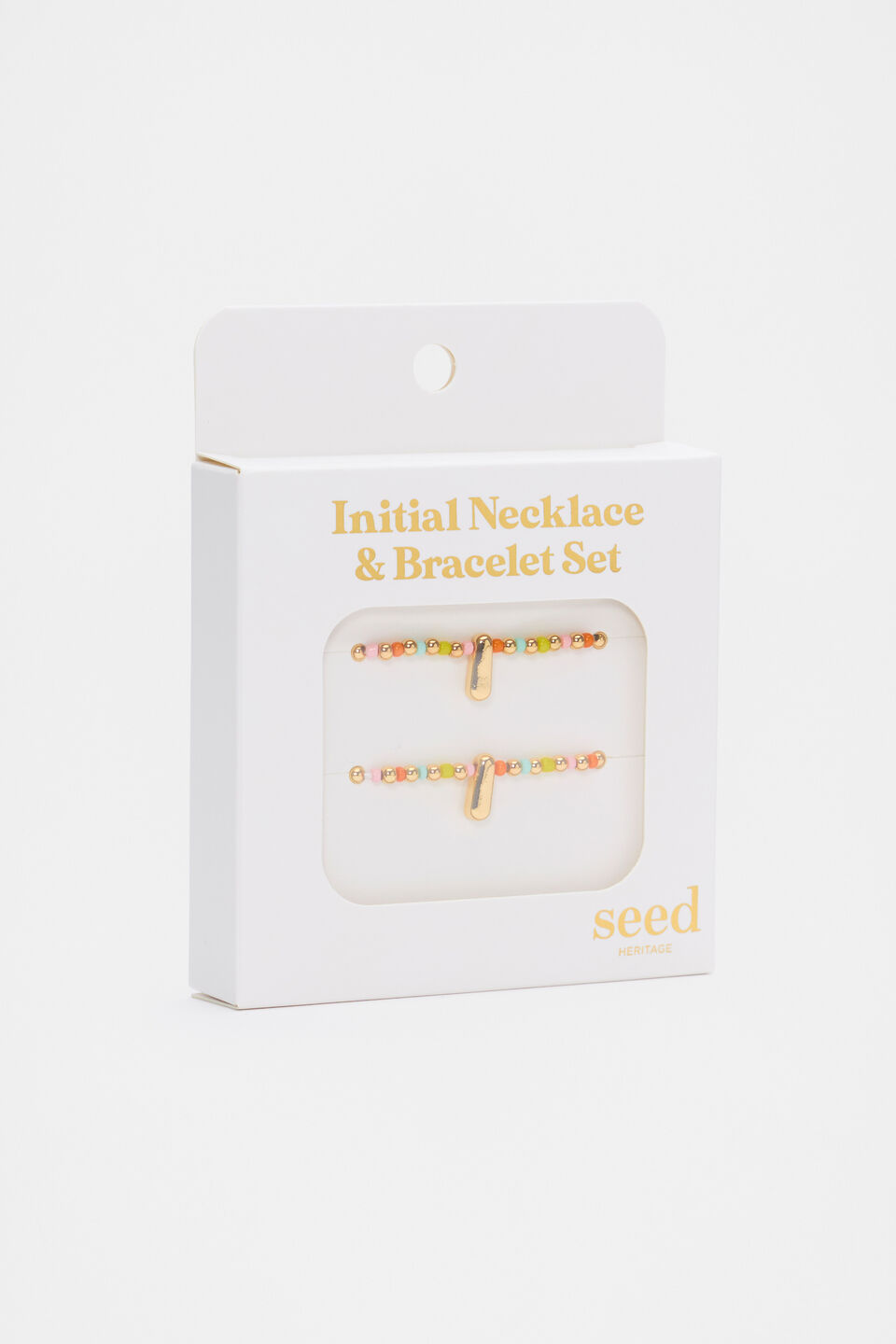 Initial Necklace And Bracelet Set  I