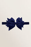 Elastic Bow Headband  Navy  hi-res