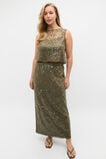 Sequin Lace Skirt  Olive Leaf  hi-res