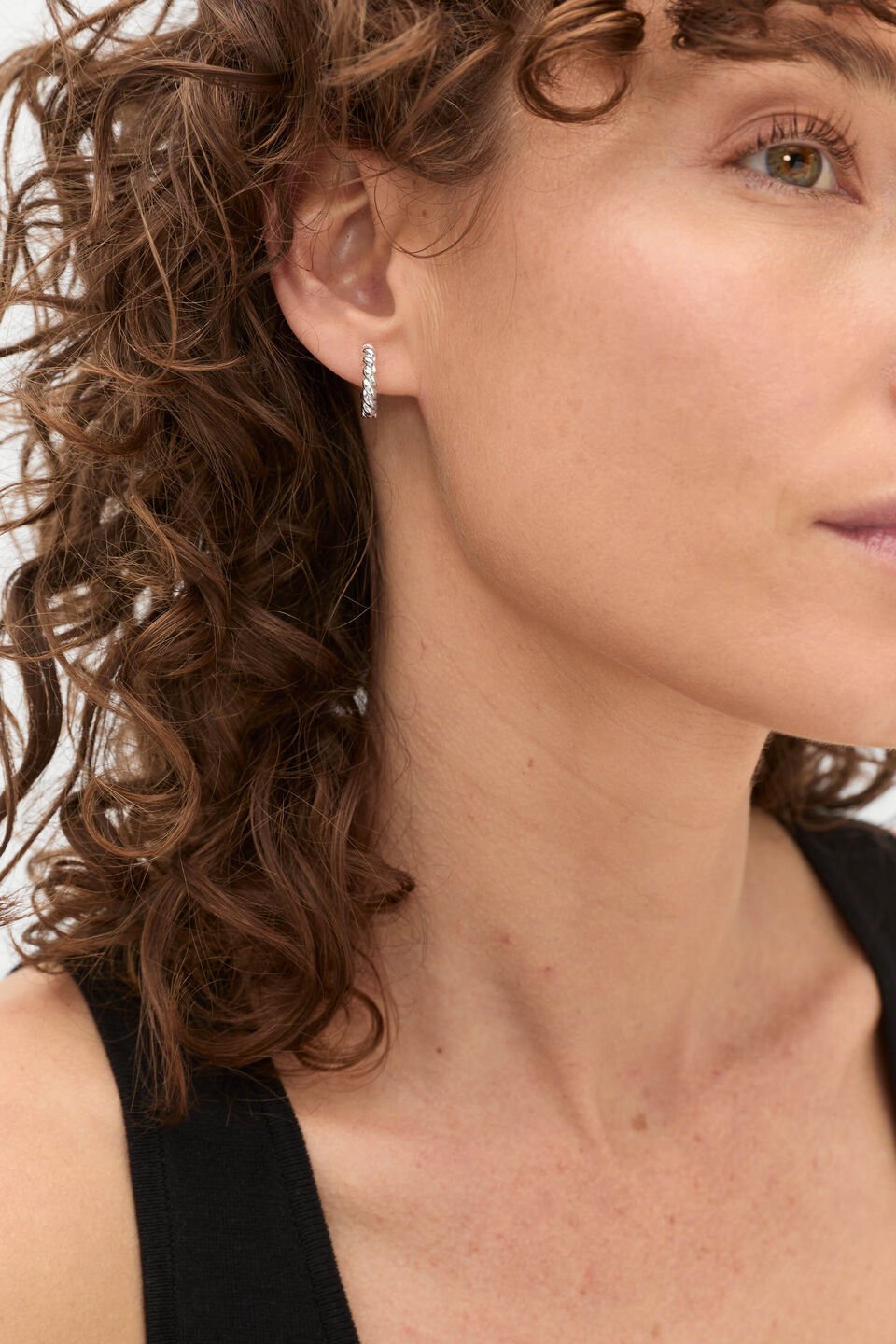 Fine Rope Earring  Silver