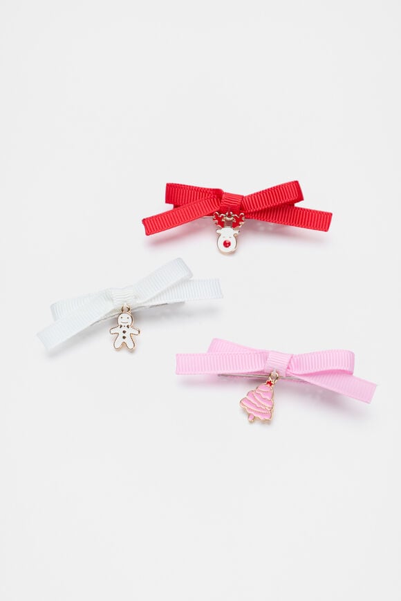 Grosgrain Charm Bows  Multi  hi-res