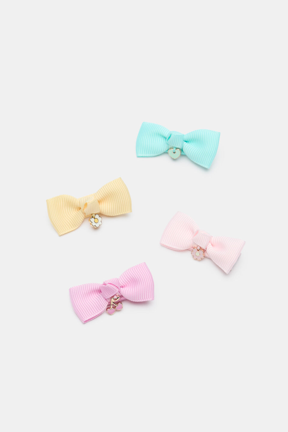 Grosgrain Bow Duck Clips  Multi