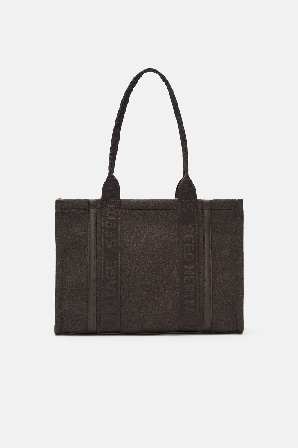 Felt Tote  Coffee Bean