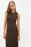 Pleated Knit Tank Dress  Dark Espresso  hi-res