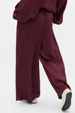 Textured Satin Gathered Pant  Plum Red  hi-res