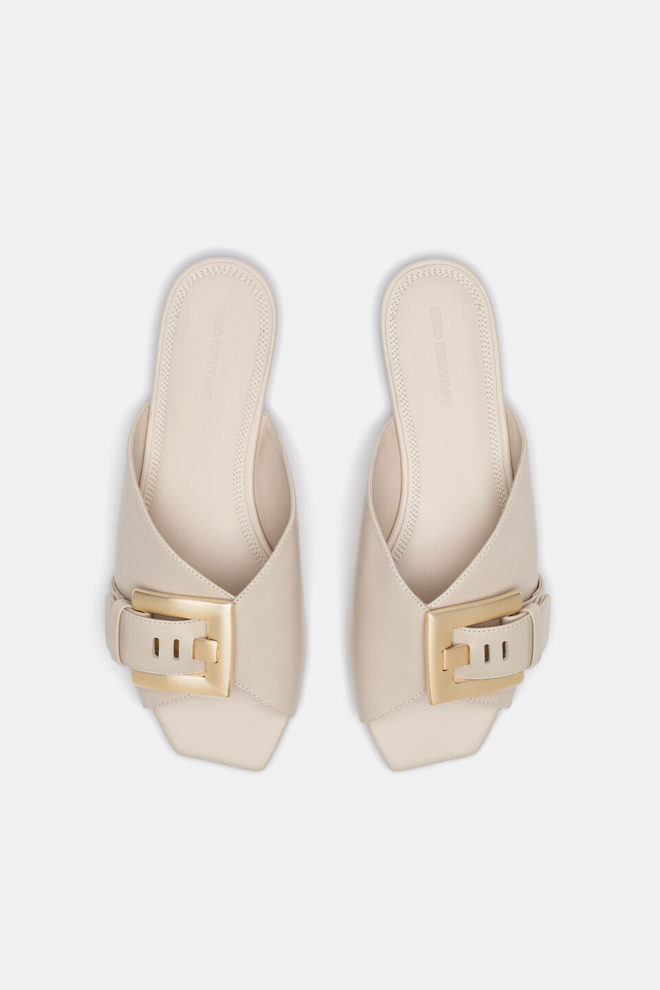 Kaya Buckle Slide  Oat