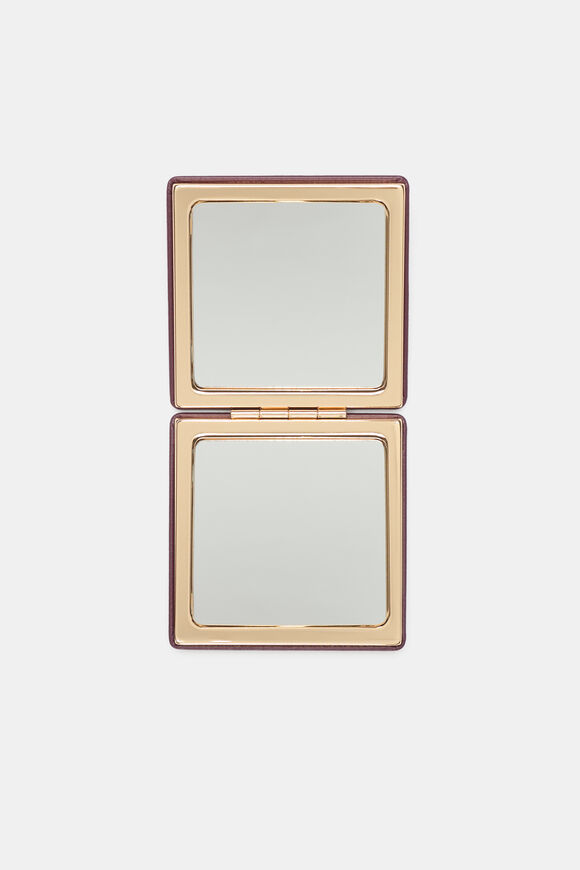 Compact Mirror  Plum Red  hi-res