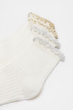Metallic Frill Sock 2 Pack  Silver Gold  hi-res