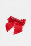 Heritage Scallop Bow Duck Clip  Chilli Red  hi-res