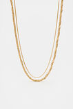 Rope Chain Necklace Set  Gold  hi-res