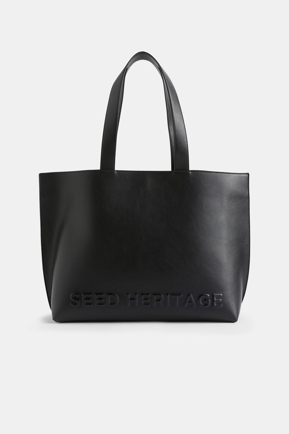 Logo Detail Tote  True Black
