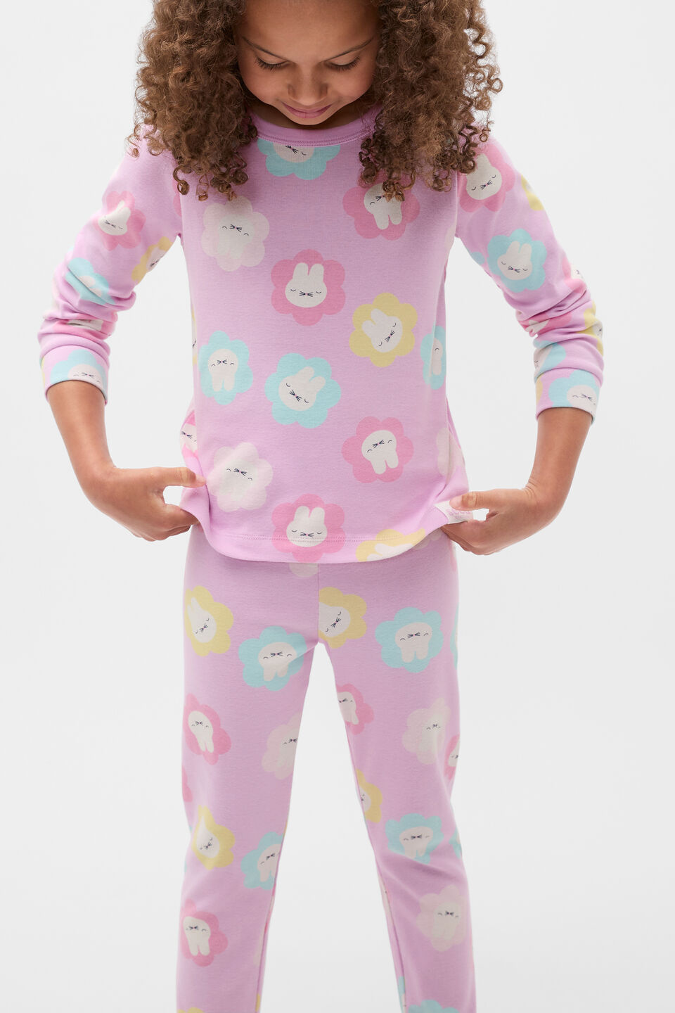 Bunny Floral Pyjama  Orchid