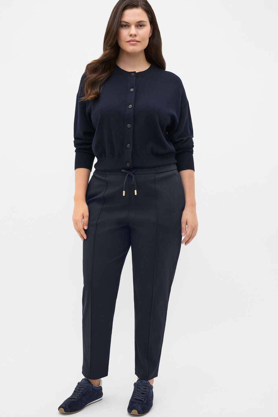 Pintuck Tapered Pant  Twilight Blue