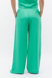 Linen Pleat Front Trouser  Deep Emerald  hi-res