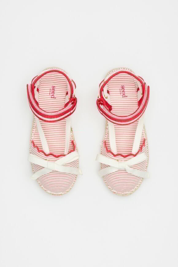 Stripe Espadrille  Strawberry Red  hi-res