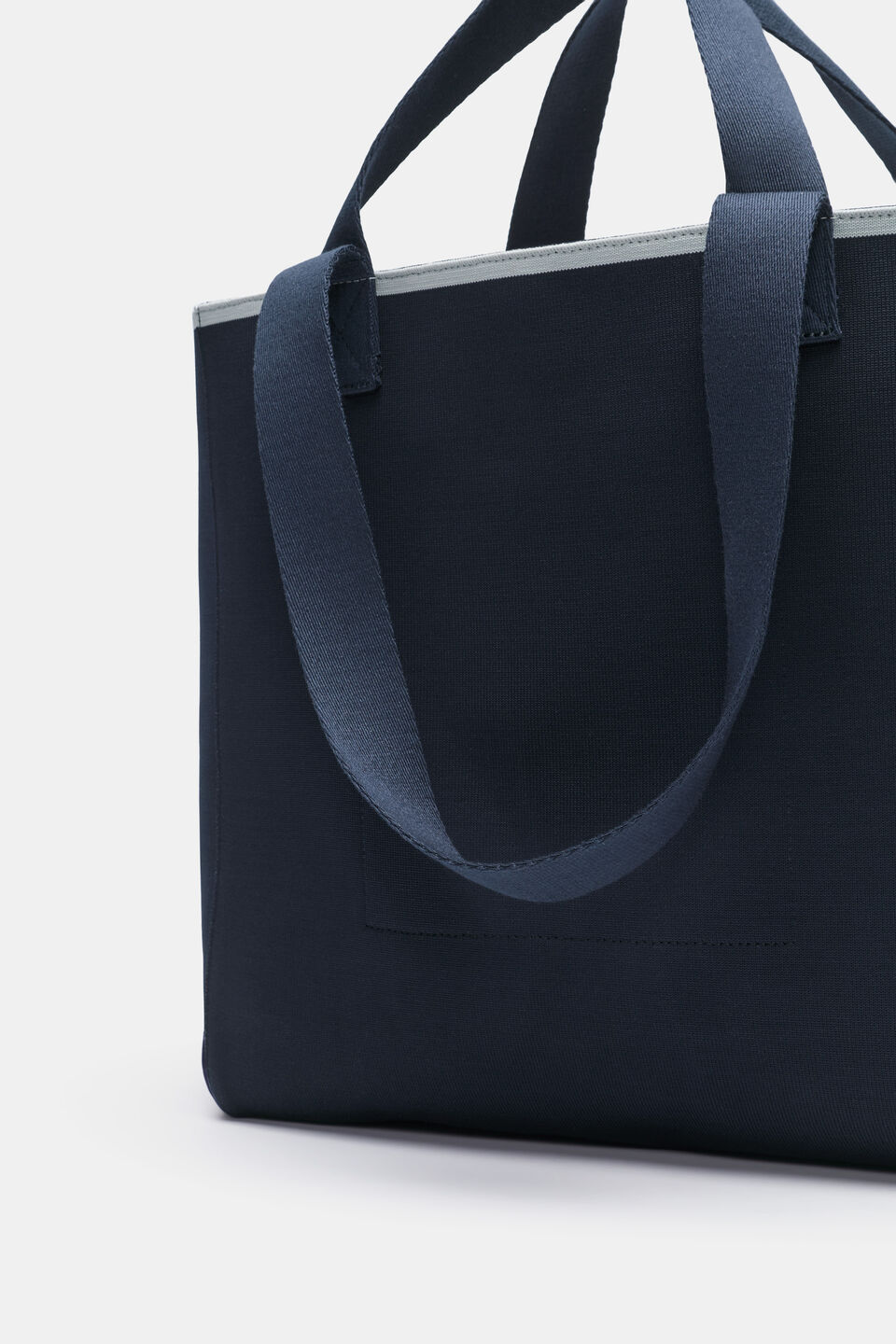 Seed Logo Knit Tote  Twilight Blue