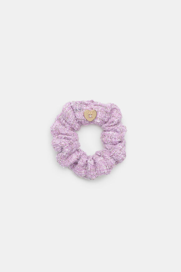 Tweed Scrunchie  Orchid  hi-res