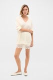 Lightweight Merino Relaxed V-Neck  Coconut Cream  hi-res