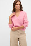 Lofty V Neck Slouch Knit  Bubblegum Pink Marle  hi-res