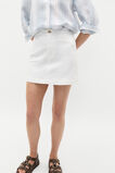 Core Denim Mini Skirt  White  hi-res