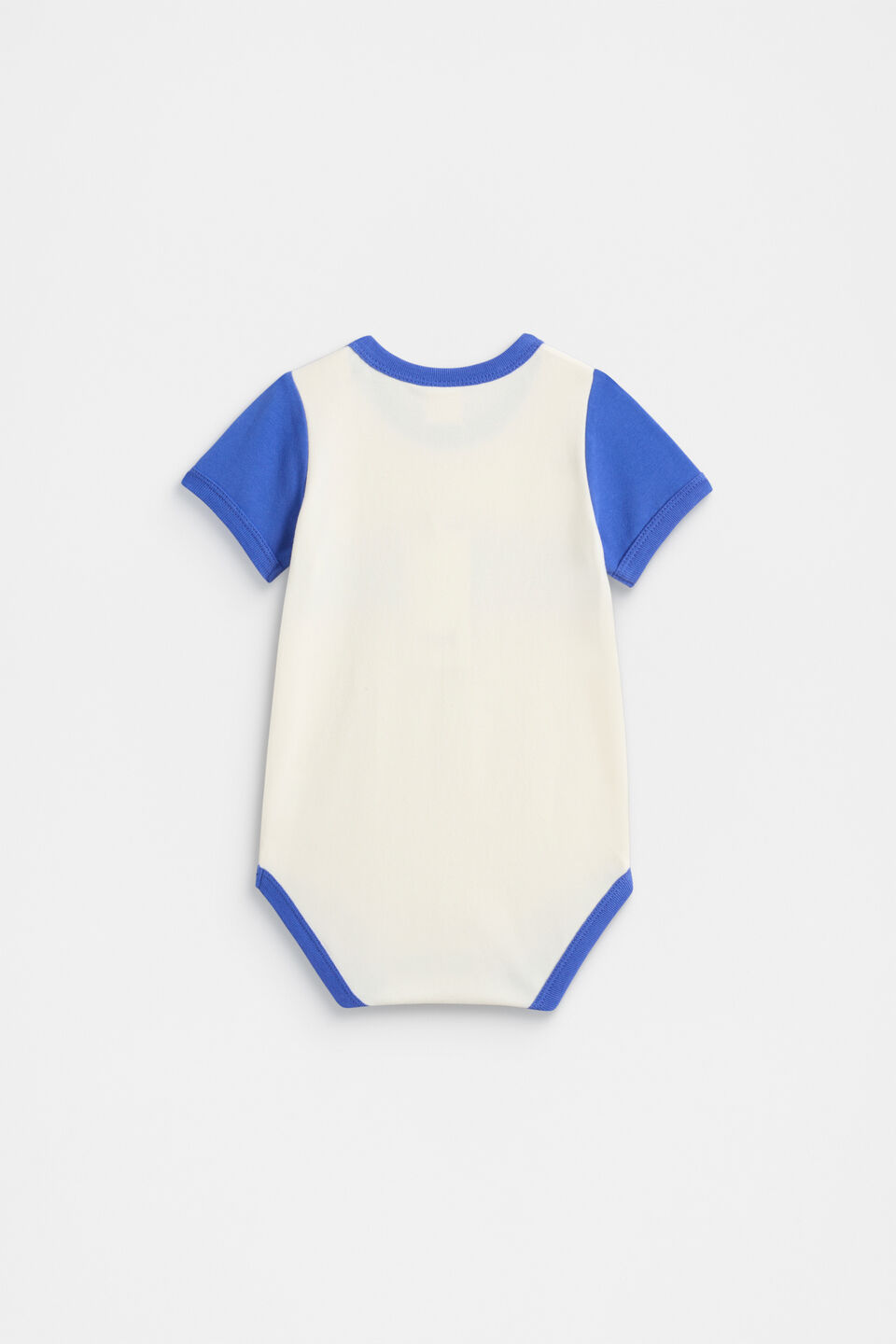 Colourblock Logo Bodysuit  Azure Blue