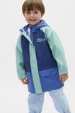 Colourblock Raincoat  Blue Multi  hi-res