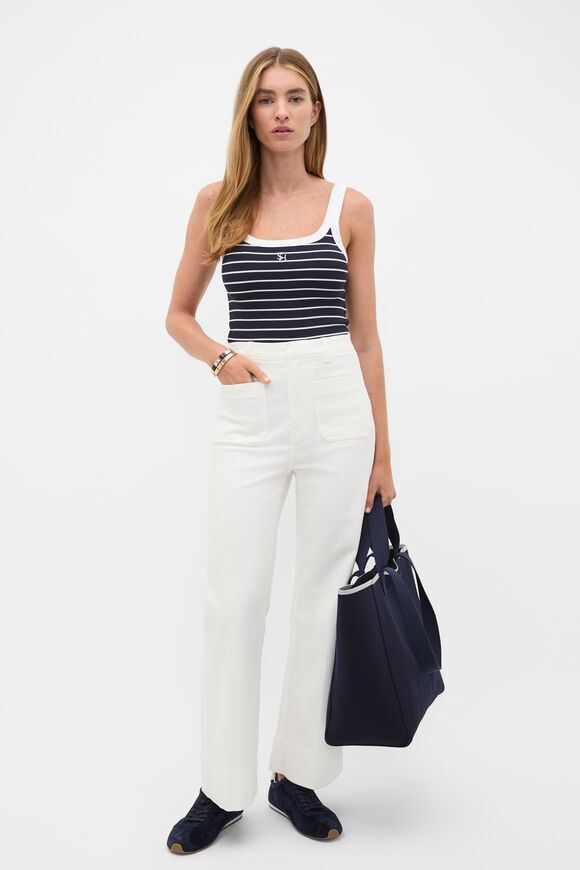 Core Heritage Rib Tank  Twilight Blue Stripe  hi-res