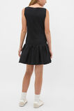 Spliced Boat Neck Dress  Black  hi-res