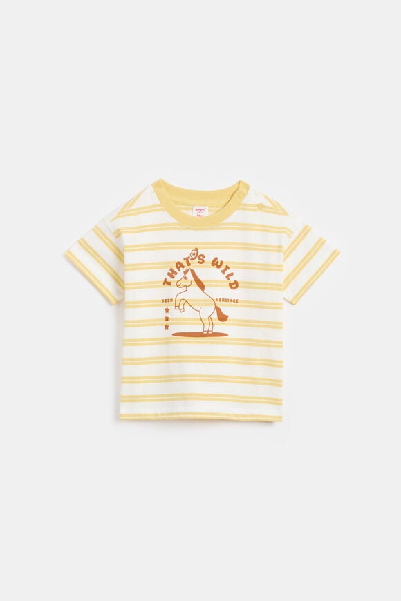 Stripe Western Tee  Pale Banana  hi-res