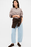 Slouchy Long Sleeve Striped Top  Pale Blossom Stripe  hi-res