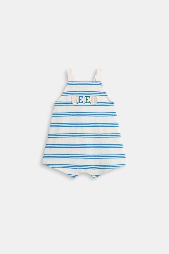Stripe Romper  Captain Blue Stripe  hi-res