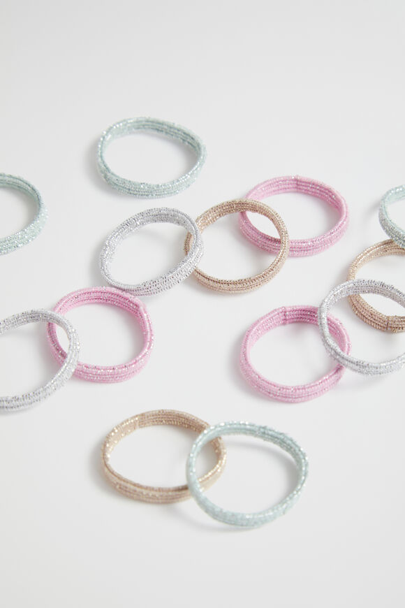 Mini Sparkle Hair Elastic Tub  Multi  hi-res