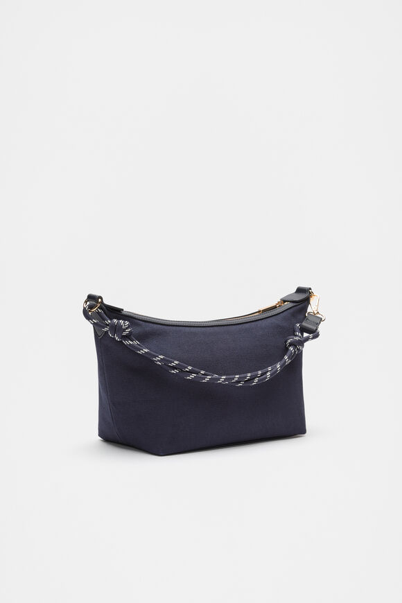 Rope Detail Shoulder Bag  Twilight Blue  hi-res