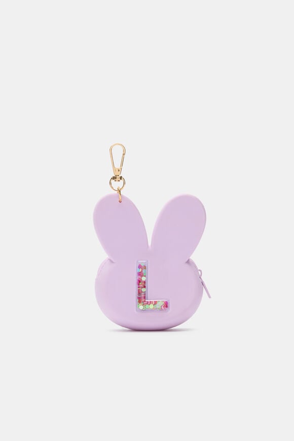 Bunny Silicone Initial Keyring  L  hi-res