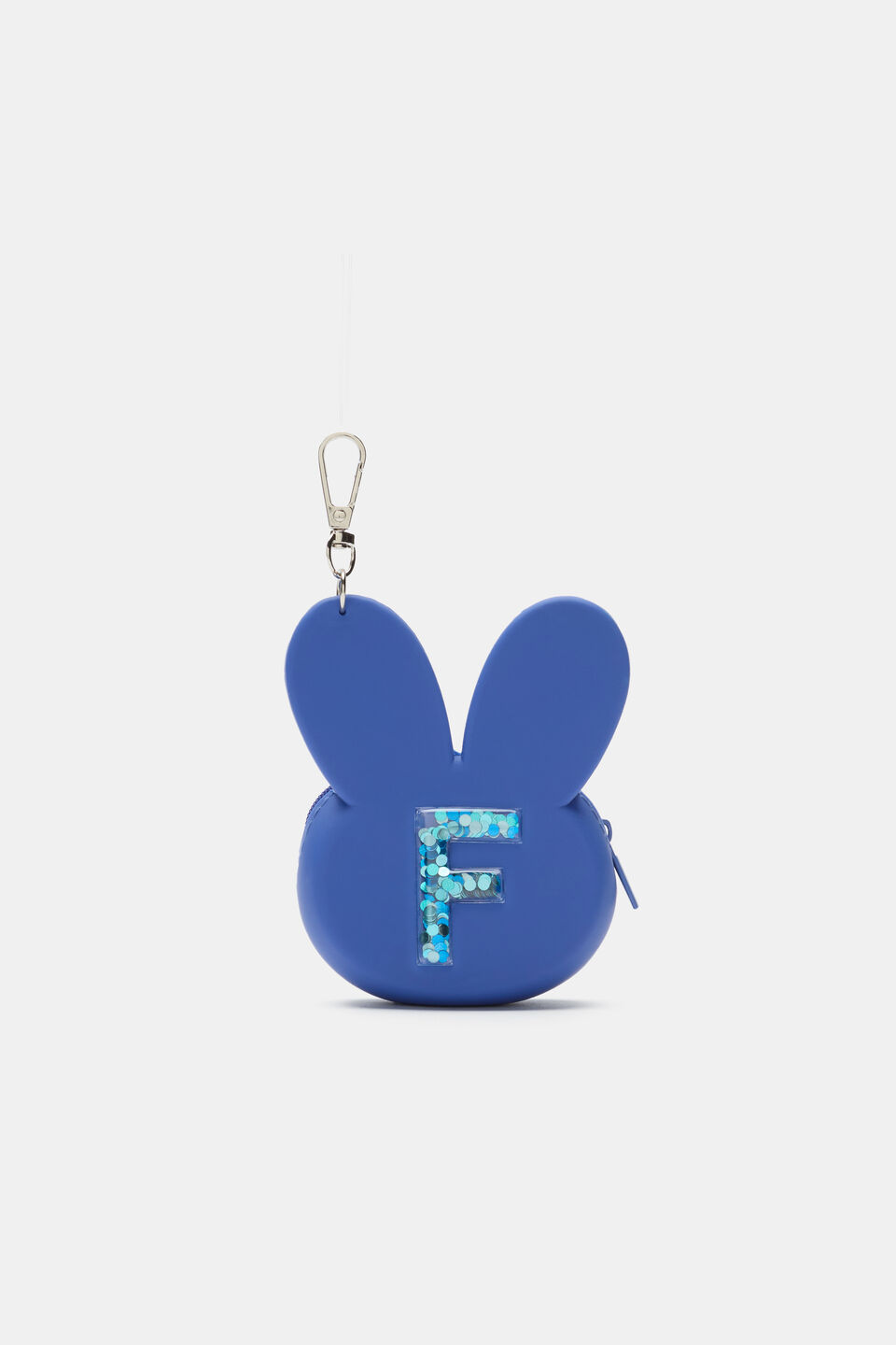 Bunny Silicone Initial Keyring  F
