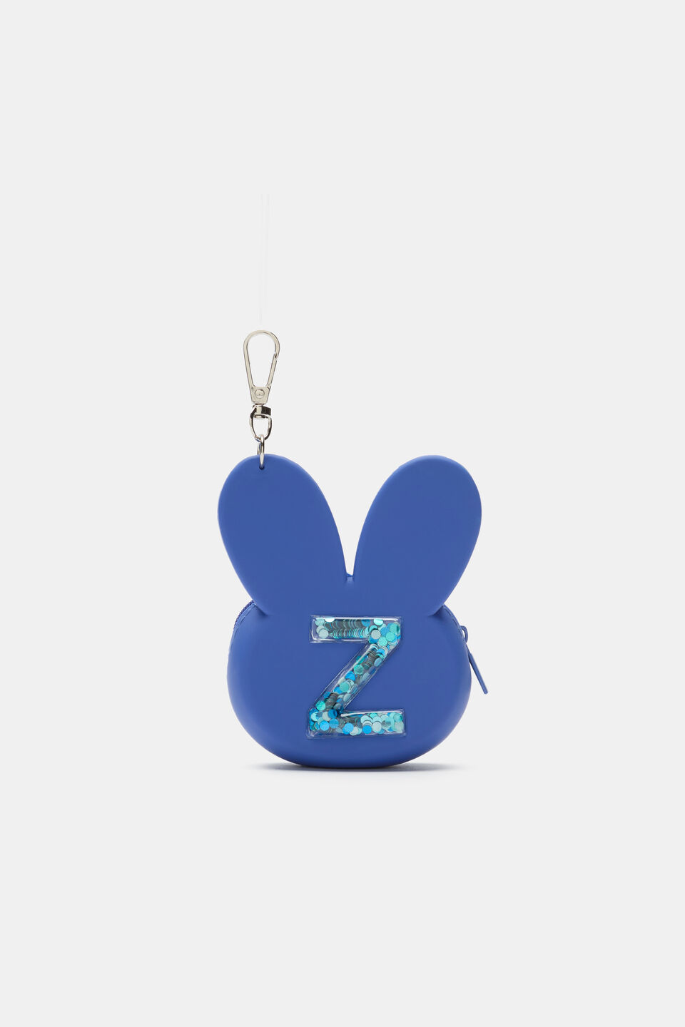 Bunny Silicone Initial Keyring  Z