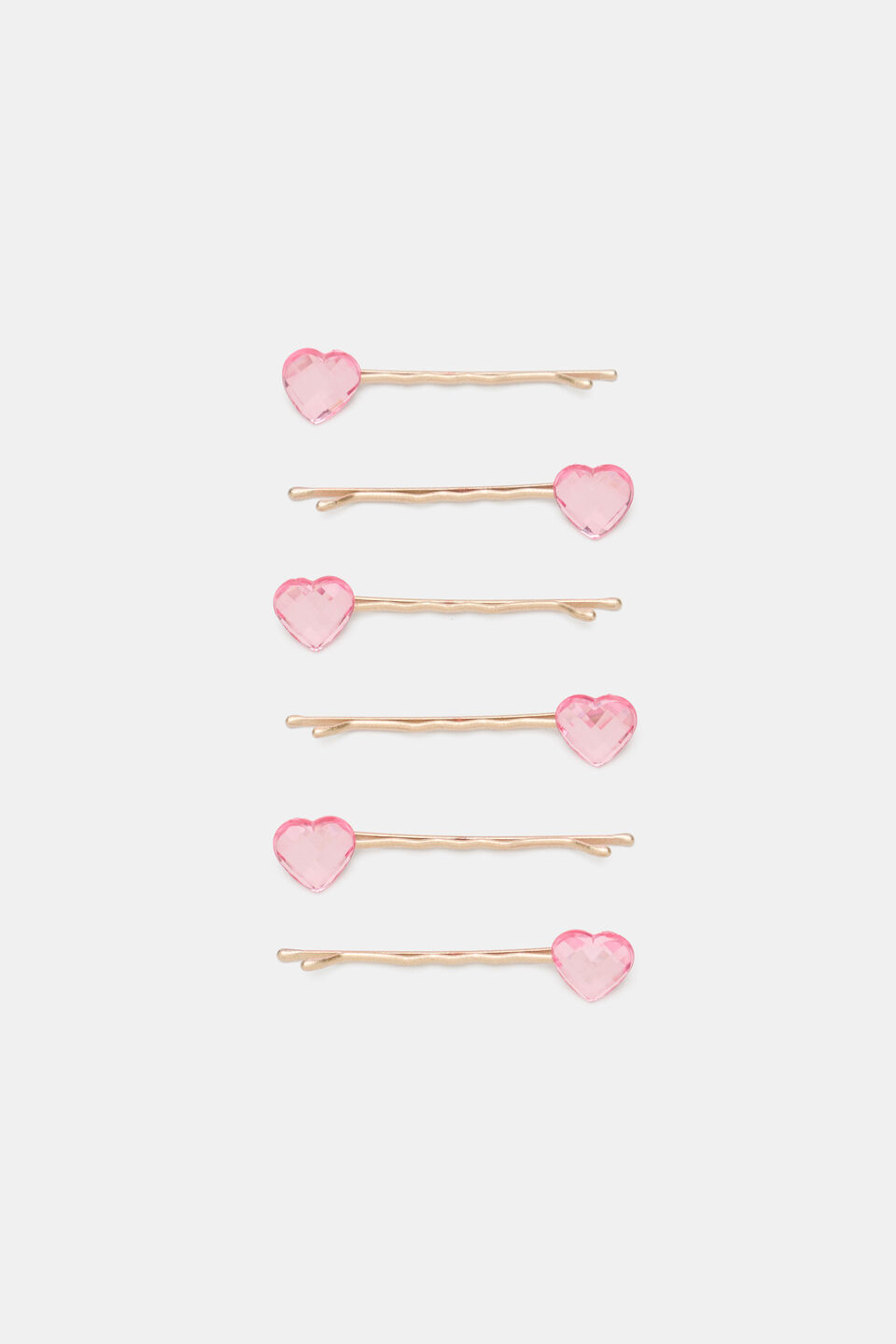 Gem Heart Bobby Pins  Multi