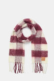 Check Textured Scarf  Plum Multi  hi-res