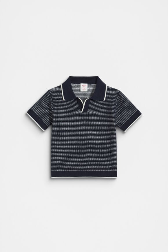 Knit Polo  Midnight Blue  hi-res