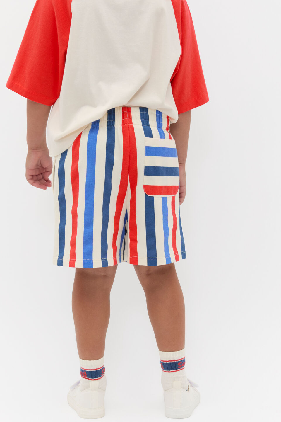 Bold Stripe Short  Multi Stripe
