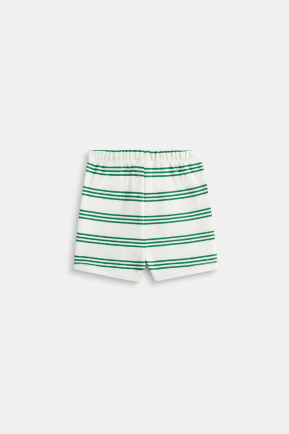 Stripe Fitted Short  Evergreen Stripe  hi-res