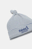 Core Rib Logo Hat  Navy Stripe  hi-res