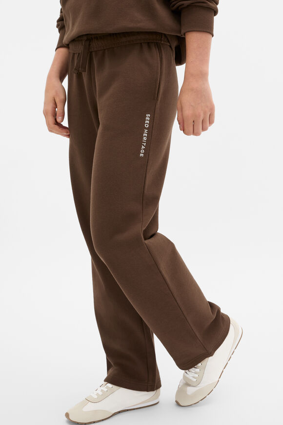 Roll Waist Logo Track Pant  Chocolate  hi-res
