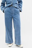 Elasticated Wide Leg Jean  Mist Blue Denim  hi-res