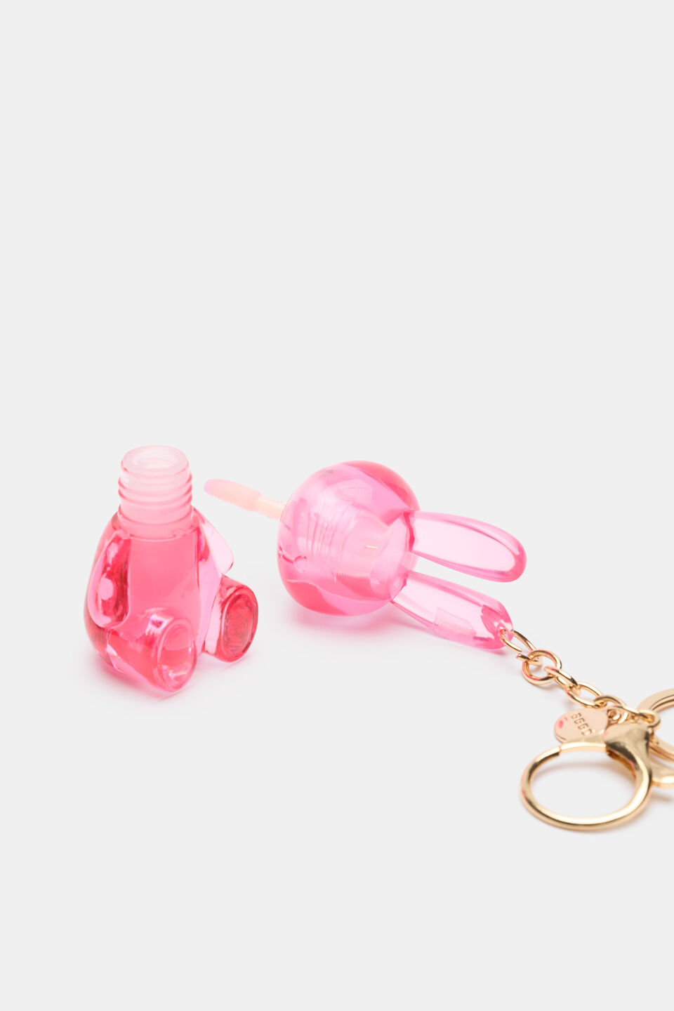 Bunny Lip Gloss Keyring  Multi